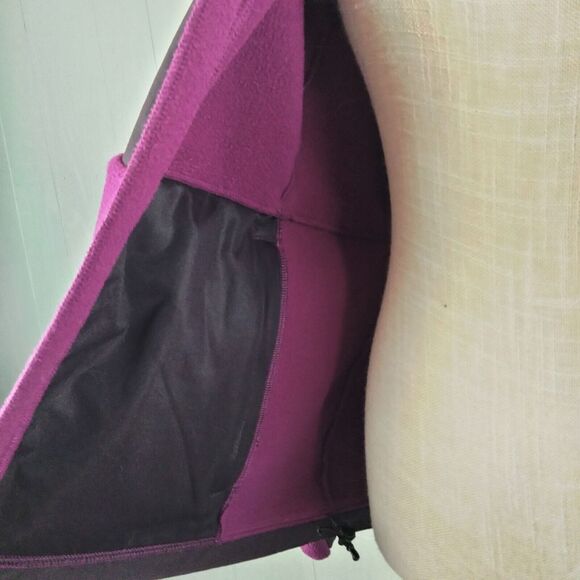 The North Face Denali Jacket Womens M Black Purple Polartec Fleece Full Zip - Picture 12 of 16